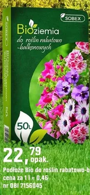 Podłoże Bio do roślin rabatowo-balkonowych promocja w OBI