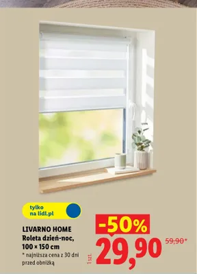 Roleta dzień-noc Livarno Home promocja w Lidl