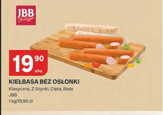 Kiełbasa bez osłonki klasyczna JBB promocja w Chorten