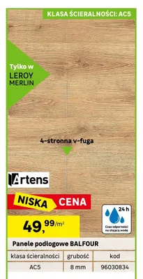 Panele podłogowe Artens Balfour 8 mm AC5 promocja w Leroy Merlin