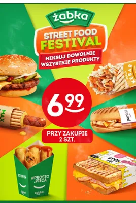 Street Food Festival Mix dowolnie wszystkie produkty promocja w Żabka