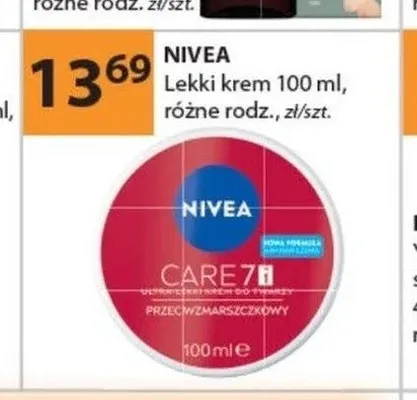 Lekki krem do twarzy Nivea promocja w Drogerie Laboo