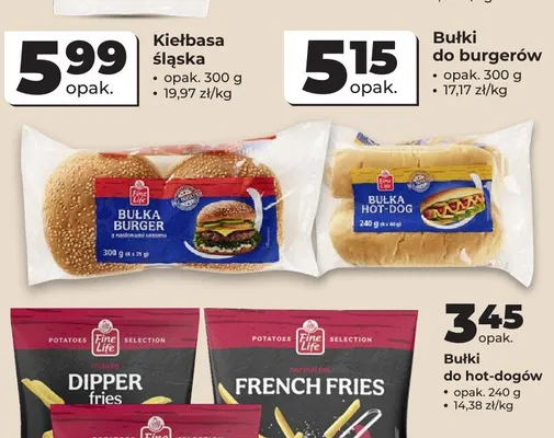 Bułki do hot-dogów Fine Life promocja w Odido