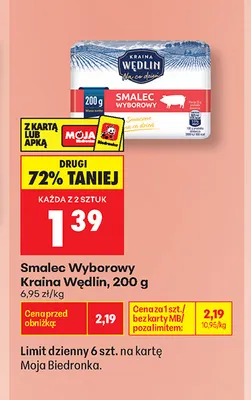 Smalec wyborowy Kraina Wędlin promocja w Biedronka
