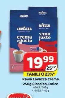 Kawa mielona Lavazza Crema e Gusto Dolce promocja w Delfin
