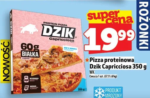 Pizza proteinowa Dzik Capricciosa promocja w TOPAZ