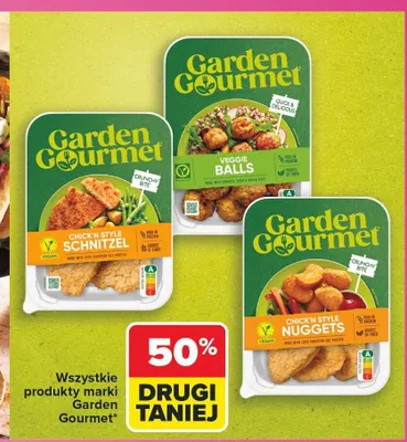 Danie roślinne Chick'n Style Schnitzel Garden Gourmet promocja w Carrefour