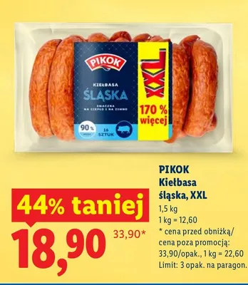 Kiełbasa śląska grillowa promocja w Lidl