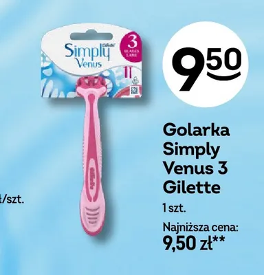 Golarka Simply Venus 3 Gillette promocja w Żabka