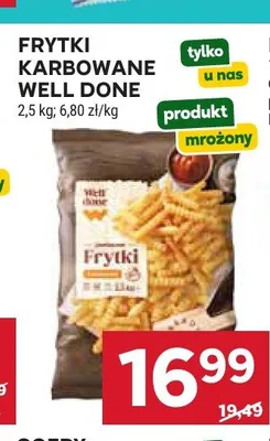 Frytki karbowane Well Done promocja w Stokrotka