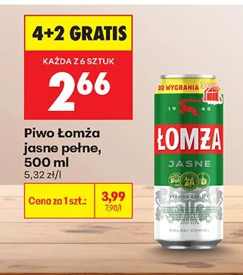 Piwo Łomża jasne pełne promocja w Biedronka