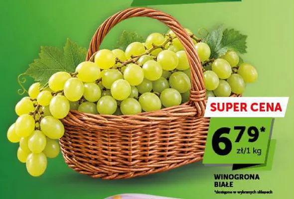 Winogrona białe promocja w Groszek
