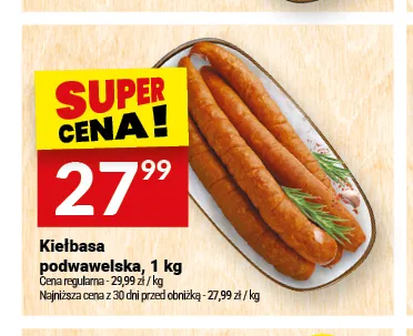 Kiełbasa podwawelska Białecki Wędzarnia promocja w Twój Market