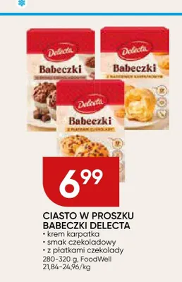 Ciasto w proszku Babeczki smak czekoladowy Delecta promocja w Chata Polska
