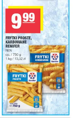 Frytki karbowane Renifer promocja w SPAR