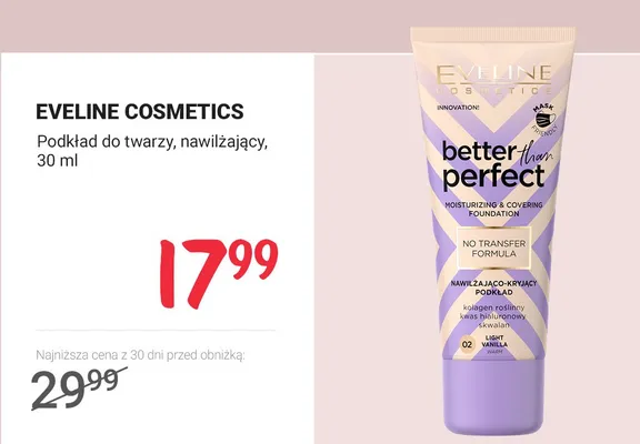 Podkład do twarzy nawilżający promocja w Rossmann