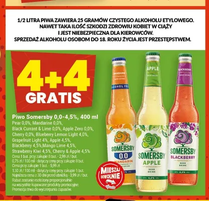 Piwo bezalkoholowe Somersby Mandarine promocja w Twój Market