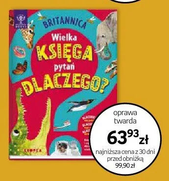 Książka Britannica Wielka Księga Pytań Dlaczego? oprawa twarda promocja w Empik