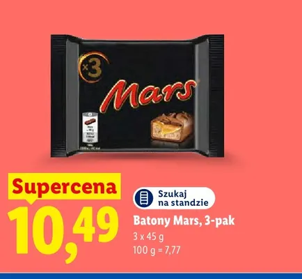Batony Mars 3-pak promocja w Lidl