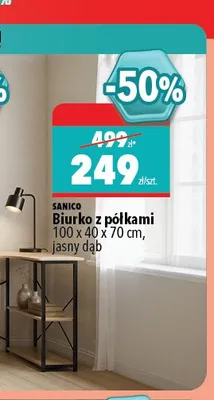 Biurko z półkami Sanico promocja w Biedronka Home