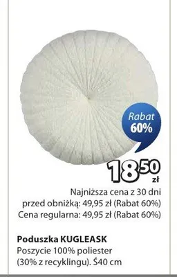 Poduszka KUGLEASK promocja w Jysk
