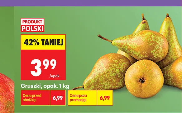 Gruszki promocja w Biedronka