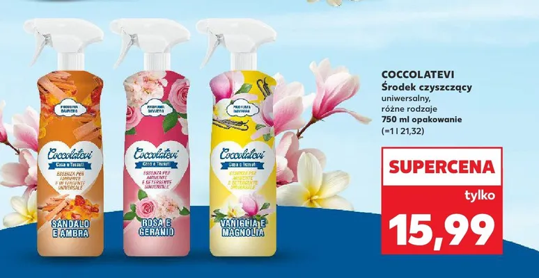 Środek czyszczący uniwersalny sandalo e ambra promocja w Kaufland