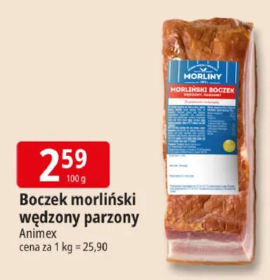 Boczek morliński wędzony parzony promocja w Leclerc