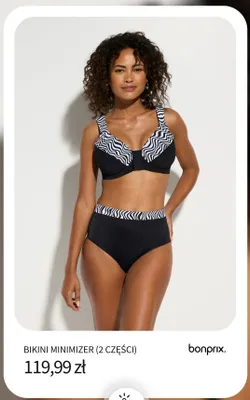 Bikini minimizer (2 części) Bonprix promocja w bonprix