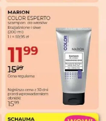 Szampon do włosów rozjaśnione i siwe Marion Color Esperto promocja w Drogerie Jawa