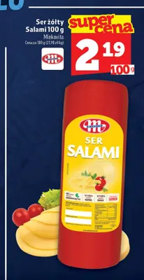 Ser żółty Salami Mlekovita promocja w TOPAZ