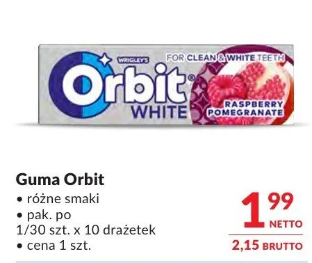 Guma Orbit różne smaki promocja w Makro