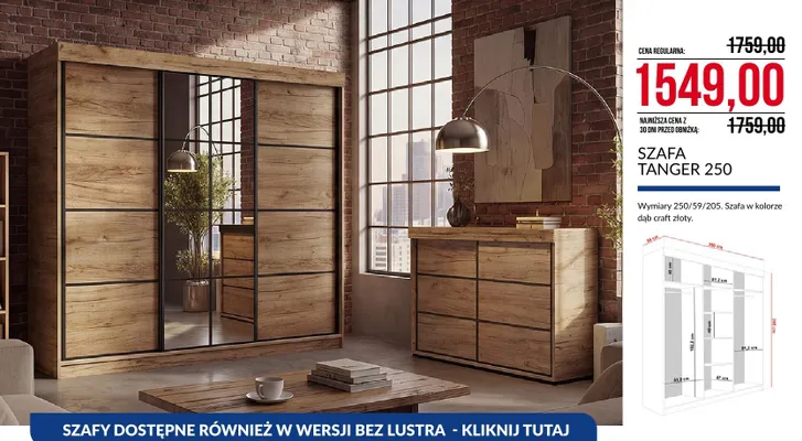 Szafa Tanger 250 promocja w Abra Meble