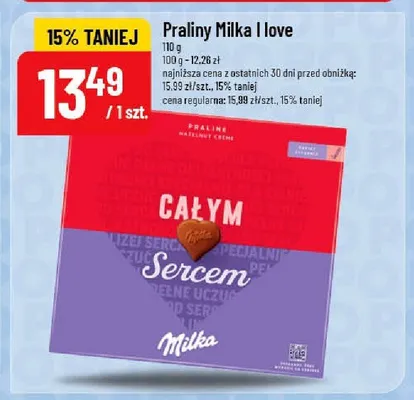 Praliny Milka I love promocja w POLOmarket
