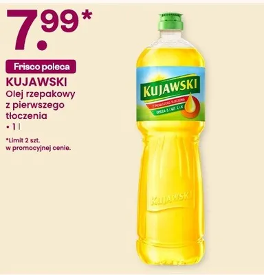Olej rzepakowy z pierwszego tłoczenia Kujawski promocja w Frisco