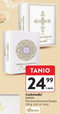 Czekoladki Pierwsza Komunia Święta promocja w Intermarche
