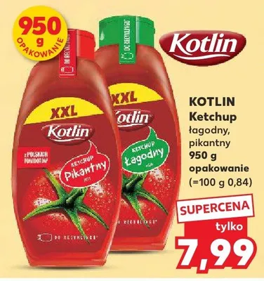 Ketchup łagodny, pikantny promocja w Kaufland