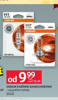 Żarówki samochodowe Osram promocja w Selgros