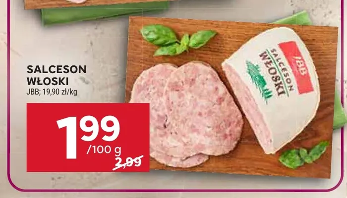 Salceson włoski JBB promocja w Stokrotka