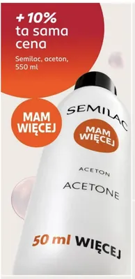 Aceton Semilac promocja w Rossmann