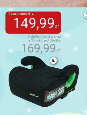 Podkładka samochodowa Booster Isofix SMIKI promocja w Smyk