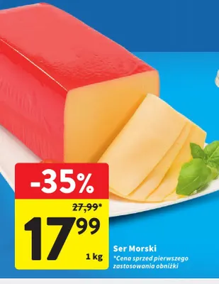 Ser morski promocja w Intermarche
