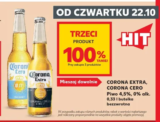 Piwo Corona Extra promocja w Kaufland