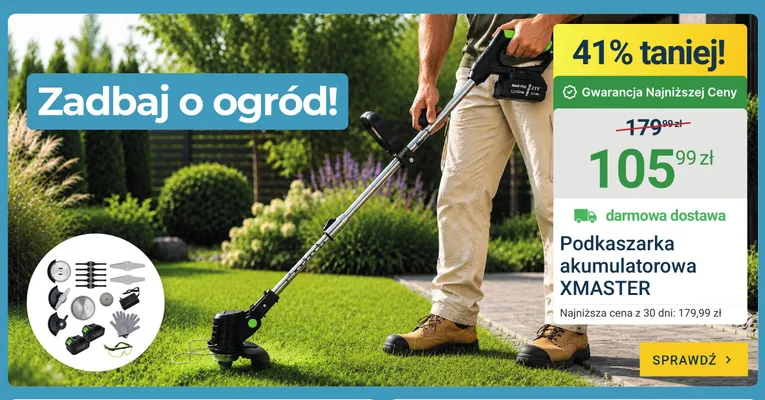 Podkaszarka akumulatorowa XMASTER promocja w ERLI
