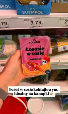 Łosoś w sosie koktajlowym Suempol promocja w Dino