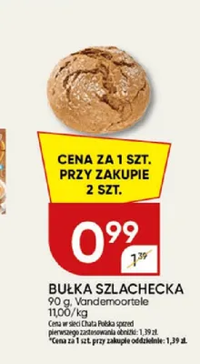 Bułka szlachecka Vandemoortele promocja w Chata Polska