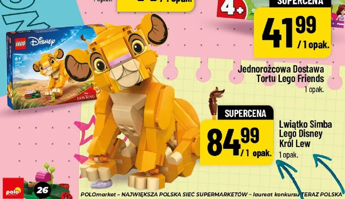 Klocki LEGO Disney Król Lew Lwiątko Simba promocja w POLOmarket