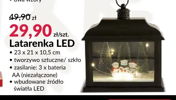 Latarenka LED promocja w Salony Agata