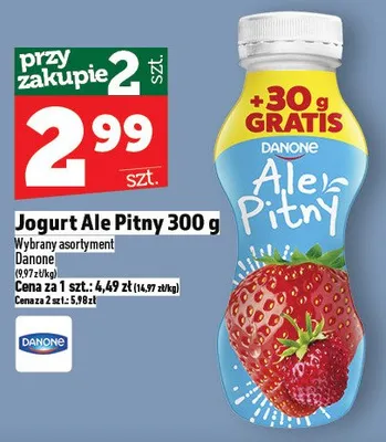 Jogurt Ale Pitny 300 g promocja w TOPAZ
