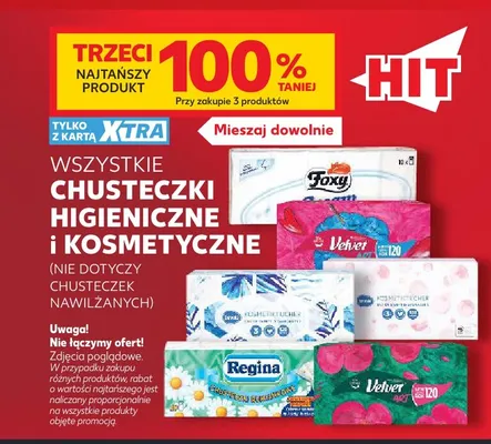 Chusteczki higieniczne Velvet promocja w Kaufland